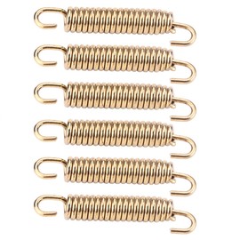 Exhaust Springs, Motorcycle Exhaust Springs, Spring Stainless Steel 6 mm, Pack of 6 Exhaust Springs Motorcycle Exhaust Springs ATV Exhaust Pipe Silencer Spring Hook Exhaust Pipe Spring Hooks Dr