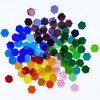 KALUCION 100 Pieces Hexagon Glass Mosaic Tiles for Crafts, Transparent