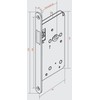 WIR elektronik, mSCHLOSS Mechanical Magnetic Latch Mortice Lock Stainless Steel