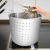 LNQ LUNIQI Stock Pot Steamer Basket Stainless Steel Insert Seafood