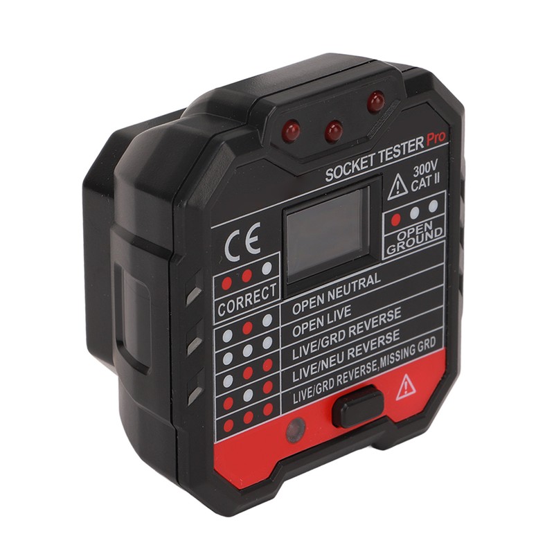 Socket Tester Outlet Electrical Receptacle Detector Phase Supply Polarity Voltage