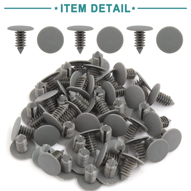 ACROPIX Universal 8.5mm Plastic Door Bumper Push Rivets Clip for