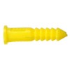 Hillman 370326 Ribbed Plastic Anchor, 4-6-8 X 7/8-Inch, Yellow, 100