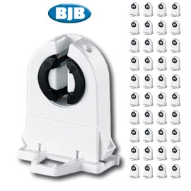 40 Pack - BJB T8-T12 Lamp Holder UL Non-Shunted Push-Through Snap In Socket Light Socket For LED Fluorescent Tube Replacements, LH1069, 26.292.1112 (40)