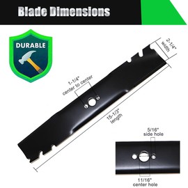 Blades Compatible with Toro Timemaster 30 inch, 120-9500-03, 116-6358 fits 20199 20200 20975 20977 22207 20120P,Lawn Mower Mulching Blades (2 pack)