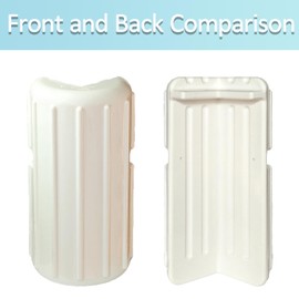 XIALUO Dock Corner Bumper Fender Inflatable Dock Protection 2Pcs White 8"x16" Thickened The UV Marine Grade Resistant Polyvinyl Chloride Materials Protect Docks & Ships from Damage Caused collisions