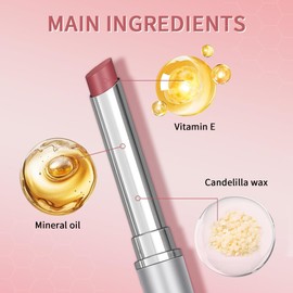 Lápiz Labial Honey Noir, Brillo Labial Nutritivo Honey Noir, Tinte Labial Rosa, Bálsamo Labial Hidratante Profundo Con Tinte Cereza Negra, Brillo Labial Hidratante Para Todo Tipo De Piel(Rosa)
