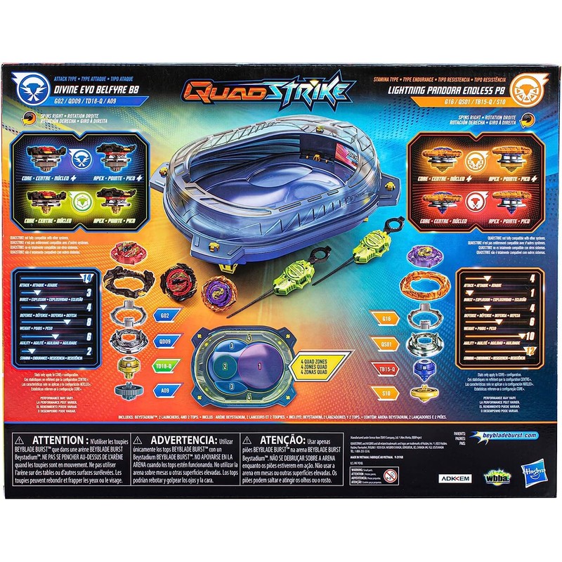 BEYBLADE Burst QuadStrike Thunder Edge Battle Set, Battle Game Set