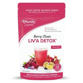 Morlife Berry Clean Liv'a Detox Powder 200g
