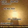 E14 LED Bulb AC100V-265V Warm White 2700K 450lm 4W Equivalent