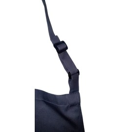 Khoji & Meeni Aprons with 2 Pockets Unisex Men Aprons Women Aprons for Home Kitchen, Restaurant, Coffee house Adjustable neck strap, long side straps, thick twill cotton blend (DARK GREY)