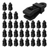 Runseaway 30Pcs Tarp Clips Crocodile Mouth, Heavy Duty Lock Grip