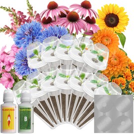 Flower Seed Pods for AeroGarden, Ahopegarden, iDOO MUFGA Hydroponics Growing System Indoor Herb Garden, 400+ Seeds(12-Pods)