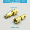 R410A Adapter Kit, Mini Split Adapter 5/16 to 1/4 Coupler