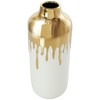 CosmoLiving by Cosmopolitan Ceramic Decorative Vase Centerpiece Vase with Abstract