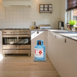 DOITOOL Gas Tank Tray Movable Propane Cylinder Base Propane Tank Wheel Tray Gas Cylinder Fixed Shelf Propane Tank Dolly with Wheels for Gas Cylinder Consignment and Fixed Storage