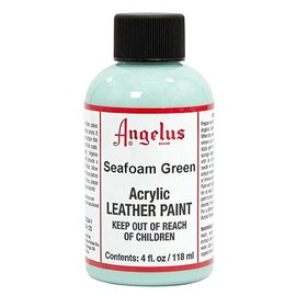 Angelus Acrylic Leather Paint for Purse Leather Vinyl 4 Oz Seafoam Green