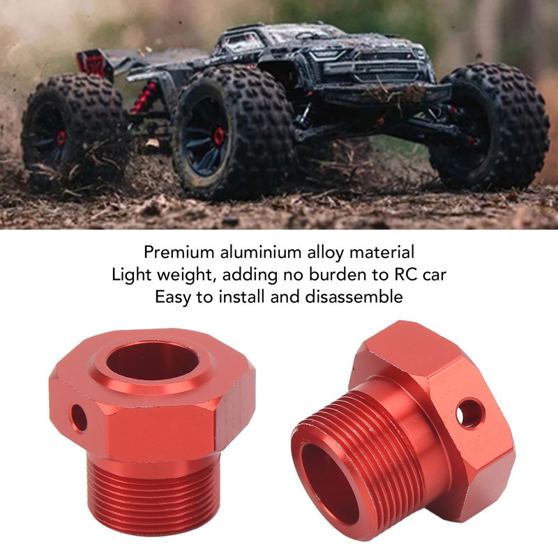 2Pcs RC Aluminum Wheel Hex Hubs 24mm Aluminium Alloy Stable