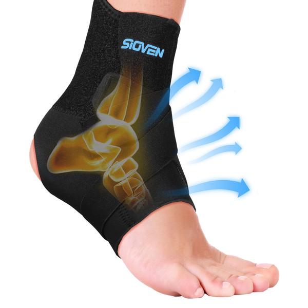 Sioven Ankle Support Brace for Sprained Ankle & Ligament Damage,