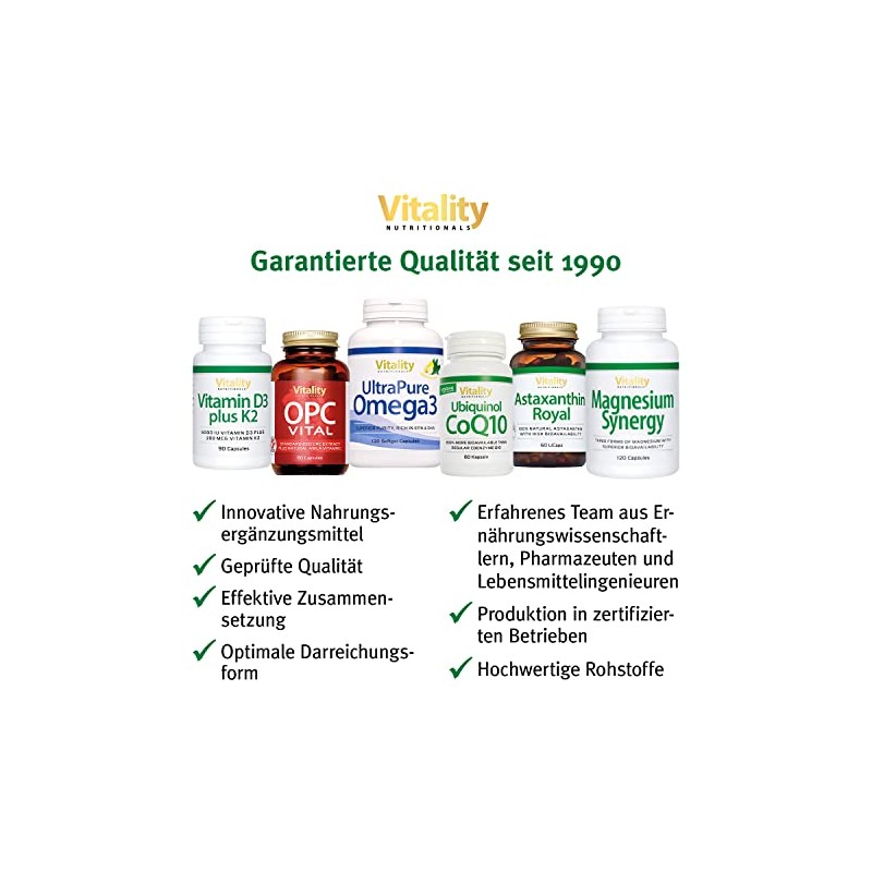 BioActive Vitamin C Capsules High Dose with 1000 mg Pure