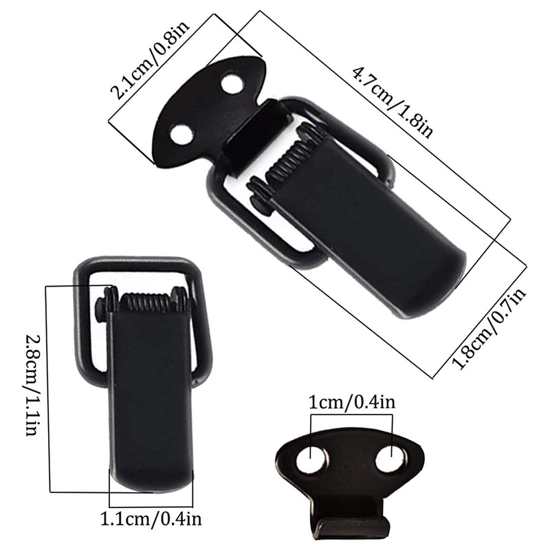 Tension Latch Pack of 8 Lever Lock Box Lock Stainless