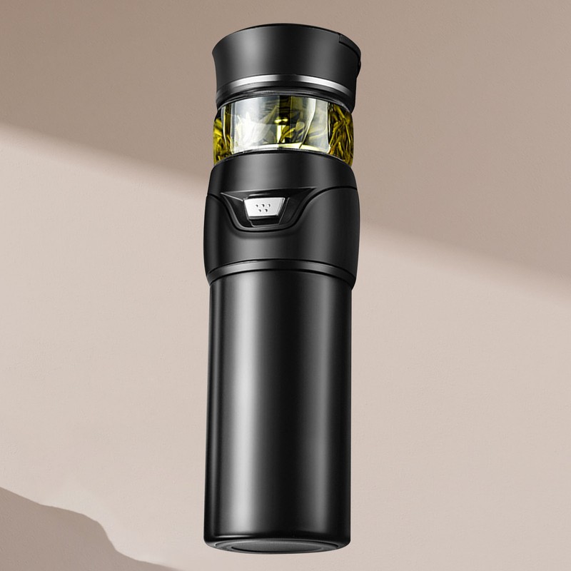 Tea Bottle with Infuser Tea Tumbler Stainless Steel Double Layer