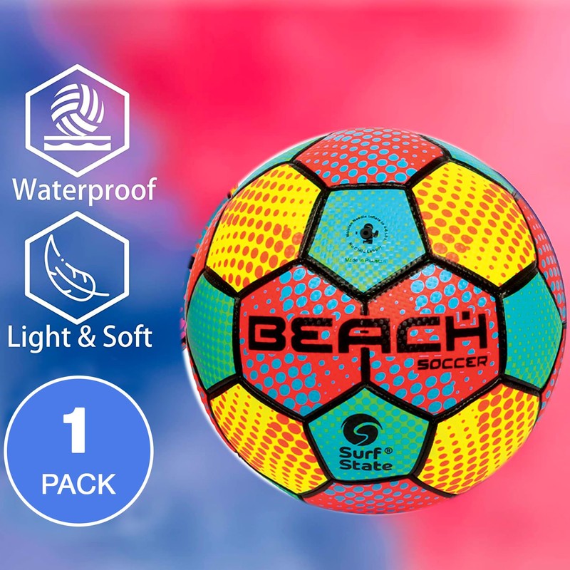 Navoys Soft Touch Beach Football - Lightweight Waterproof Outdoor Ball
