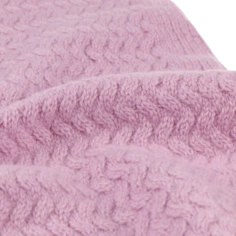 Seeberger Women's Merino Yak Knitted Scarf, pink