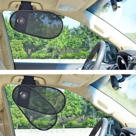 TFY Car Interior Roof Handle Sunshade Sun Protection Plus Glare Reduction for Driver and Passengers