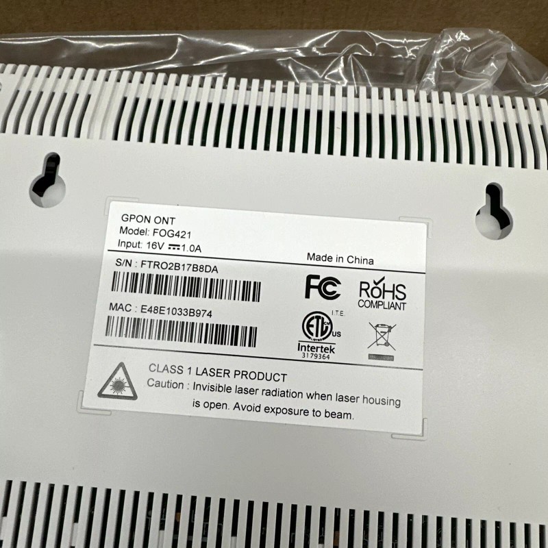 Frontier NEW Frontier GPON ONT FOG421 Optical Network Terminal.