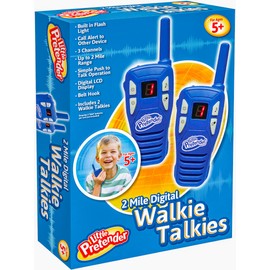 Little Pretender 2 Pack Walkie Talkies For Kids, 2 Mile Range, Includes Built-in Flashlight, Kids Walkie Talkies, 2 Pack Walkie Talkie Easter Gifts For Kids, Girls, Boys Ages 4-6 4 5 6 7 8 9 Years Old