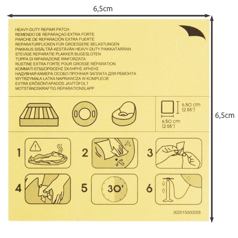 Bestway Heavy Duty Inflatables Repair Patch for Lilo's and Pool