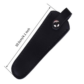 Leather Scissors Pouch Hairdressing Scissor Holder Case Bag for Home Salon Barber, Black (Pouch Only)