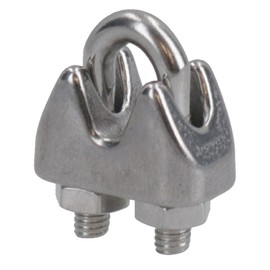 AB Tools 2mm Wire Rope/Cable Grip/Clamp Stainless Steel 316 Marine Grade 5 Pack
