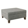 HomePop Home Decor | Luxury Square 32” Storage Ottoman with