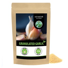 Garlic granules (250g, 8.8oz), Granulated Garlic, 100% Natural from Gently Dried Garlic, Ground Garlic Powder Without additives