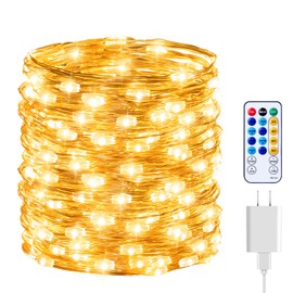 Fairy Lights with Remote, 8 Modes & Timer, 66 Feet 200 Led Christmas Light Twinkle Lights Plug in, Waterproof String Lights for Bedroom Decor Home Girl's Room Garden Party Christmas Decorations