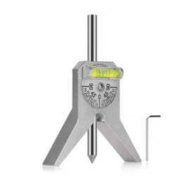 Pipe Center Finder, Marker Centering Tool, Pipefitter Tools, Safety Pipe Marker Centering Tool, 4in Y Type Base, with Adjustable Dial Bubble Protractor