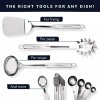 Home Hero 54-Piece Stainless Steel Kitchen Utensils Set-Nonstick, Heat-Resistant