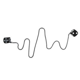 Car Dice Rear View Mirror Accessories Metal Dice for Car Ornament Rear View Mirror Hanging Accessories