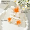 18pz Pinzas Para Pelo Con Forma De Flor De Plumeria