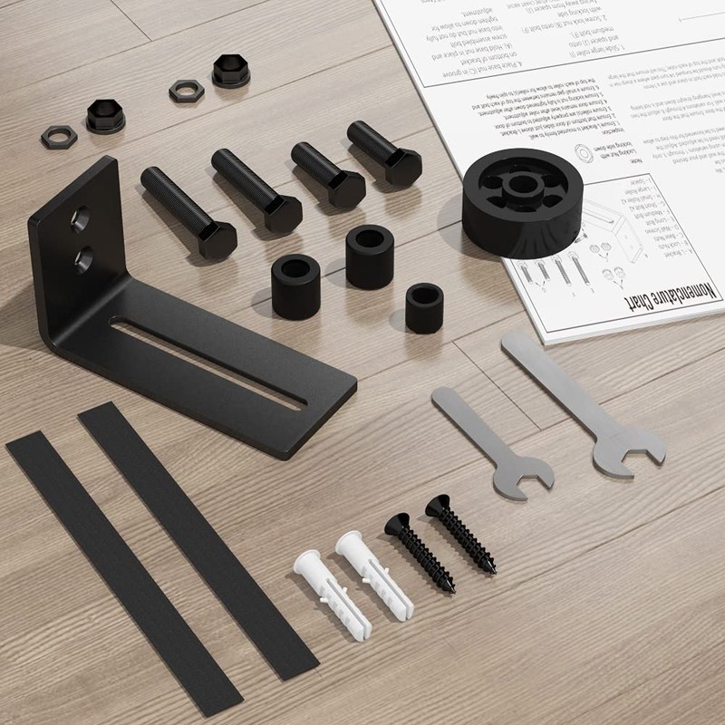 SKYSEN 2 Pack Barn Door Floor Guide Wall Mount Stay
