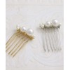 Vingtaine H7324-G- Mini Pearl Comb, Comb, Wedding Party, Second Party,