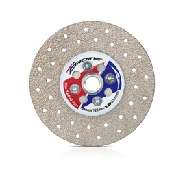 ZERICHIVE 5" Vacuum Brazed Diamond Blade with 5/8-11 Thread,Tile Grinding Blade for Grinding Beveling Shaping Rounding Granite,Porcelain,Tile,Stone,Marble,Quartz