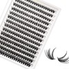 Bransfy False Eyelashes Clusters 280pcs DIY Eyelash Extension D Curl