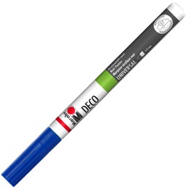 Marabu 01220031143 - Deco Painter, Lapis 143, Line Width Approx. 1 - 2 mm, Matte Acrylic Paint Pen, Water-based, Very Opaque, Quick Drying, Lightfast, Weatherproof, for Many Surfaces