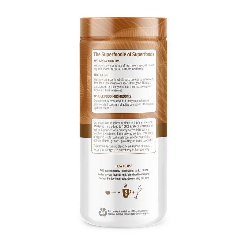 Om Mushroom Superfood Mushroom Coffee Latte Blend - Size: 30