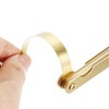 sourcing map Metric Thickness Feeler Gauge 0.05-1mm 13 Pieces Brass