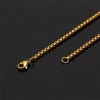 Dtup Cadena Collar Hombre Tipo Cubana Acero De Titanio Genuino