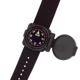 Sun Company ArmArmour 1 - Shielded Wrist Compass with Rugged Tactical Strap | Compass with Cover and Zulu Strap